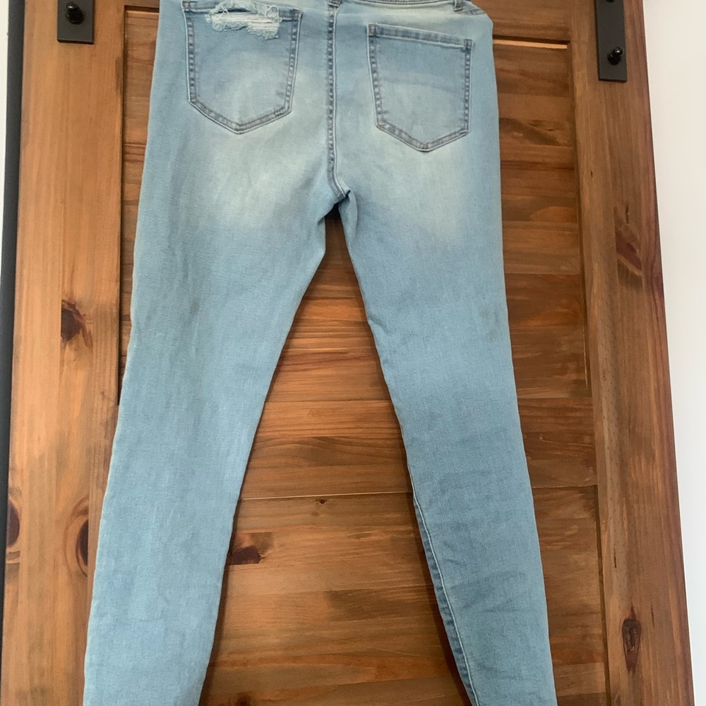 high rise Jeans Distressed Light Blue Women's Jeans size 9 by Miami - Picture 6 of 16